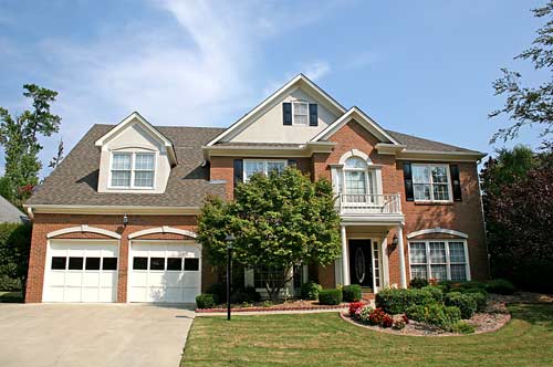 nice home with green yard